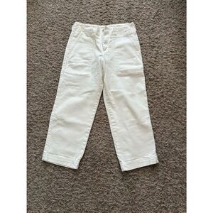 Everlane Off-White High-Rise Pants